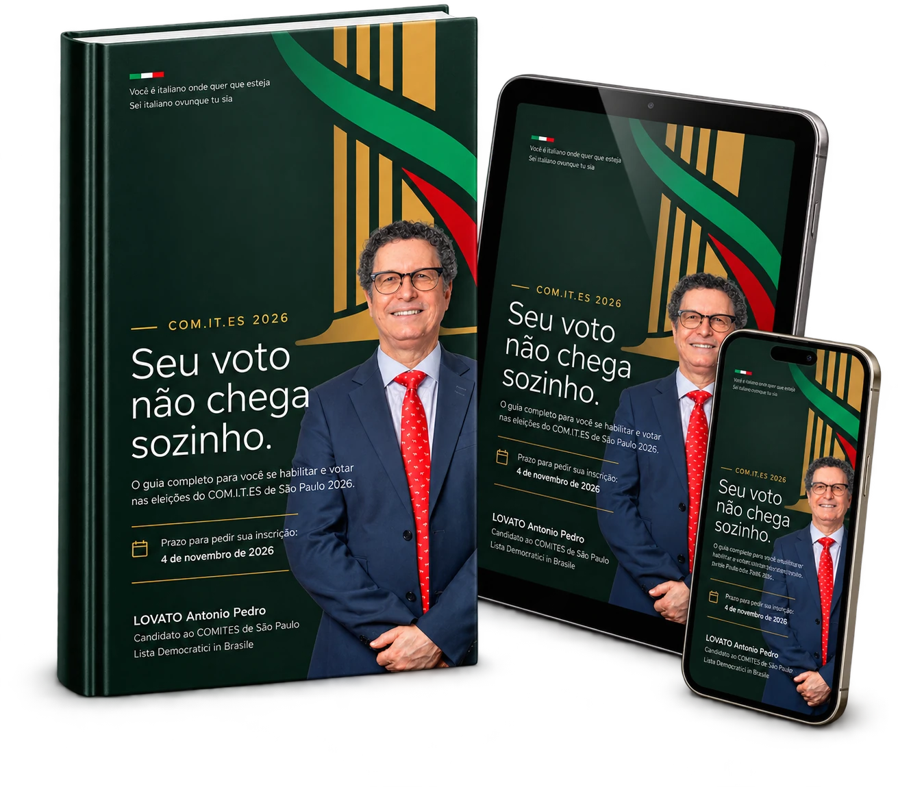 E-book Seu voto não chega sozinho no livro, tablet e celular